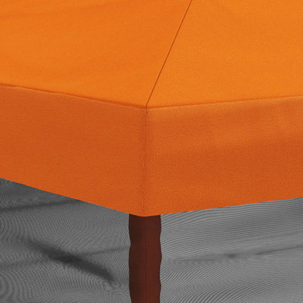 Gazebo-tak med sidoväggar 6 x 3 m Orange Polyester 190