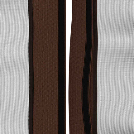 Gazebo-tak med sidoväggar 6 x 3 m Brun Polyester 190