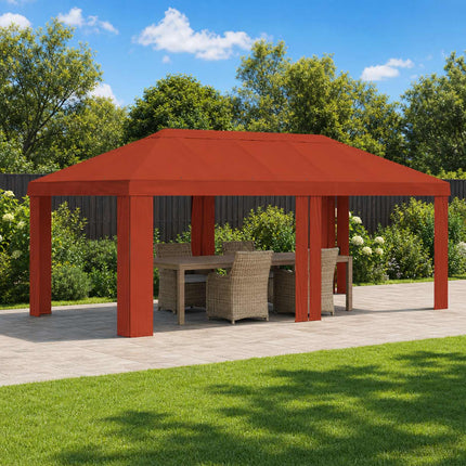 Tältöverdrag 6 x 3 m Terracotta Polyester 190 gsm