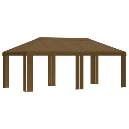 Tältöverdrag 6 x 3 m Taupe Polyester 190 gsm