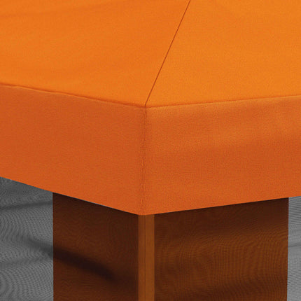 Gazebo-tak med sidoväggar Orange 600,5 x 300,5 cm Polyester