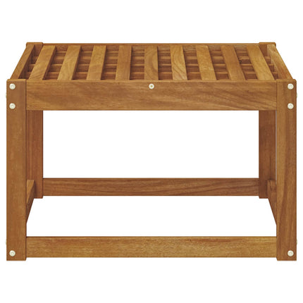 Utomhuspall Massivt Akaciaträ Naturfärg 59 x 59 x 37 cm