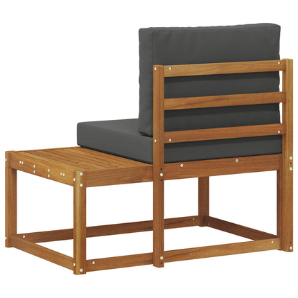 Modulsoffa utomhus Naturlig och Antracit 91 x 63 x 73 cm