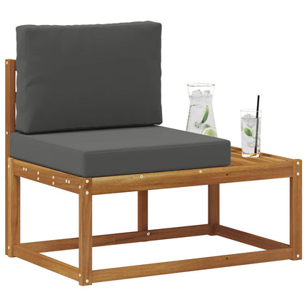 Modulsoffa utomhus Naturlig och Antracit 91 x 63 x 73 cm