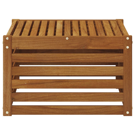 Utomhusbord Massivt Akaciaträ Naturfärg 59 x 59 x 37 cm