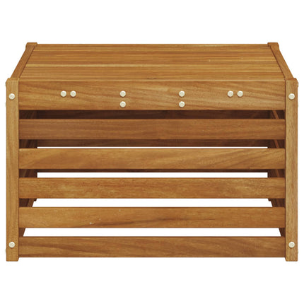 Utomhusbord Massivt Akaciaträ Naturfärg 59 x 59 x 37 cm