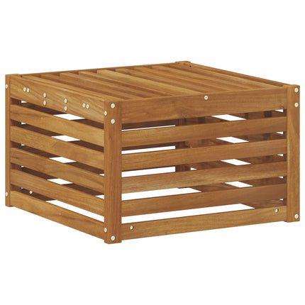 Utomhuspall Massivt Akaciaträ Naturfärg 59 x 59 x 37 cm