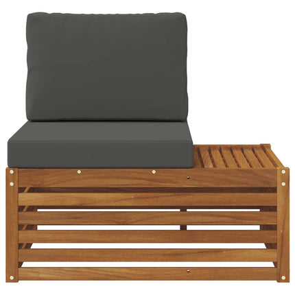 Utomhus modulsoffa Naturfärg 91 x 63 x 73 cm Massivt Akaciaträ