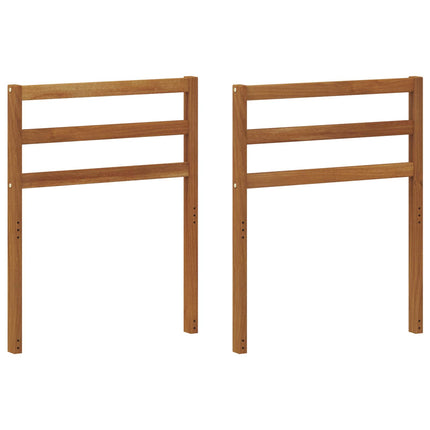 Armstöd 2 pcs Naturfärg 59 x 4 x 73 cm Massivt Akaciaträ