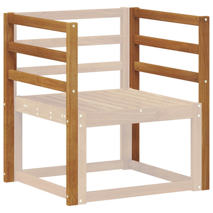 Armstöd 2 pcs Naturfärg 59 x 4 x 73 cm Massivt Akaciaträ