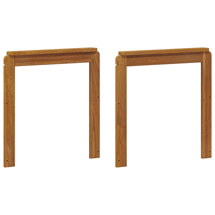 Armstöd 2 pcs Brun 59 x 6 x 61 cm Konstruerat trä