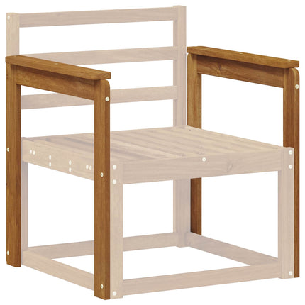 Armstöd 2 pcs Brun 59 x 6 x 61 cm Konstruerat trä