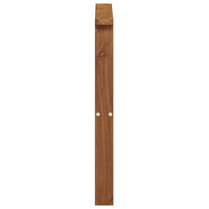 Armstöd 2 st Naturlig 60 x 6 x 61 cm Massivt Akaciaträ