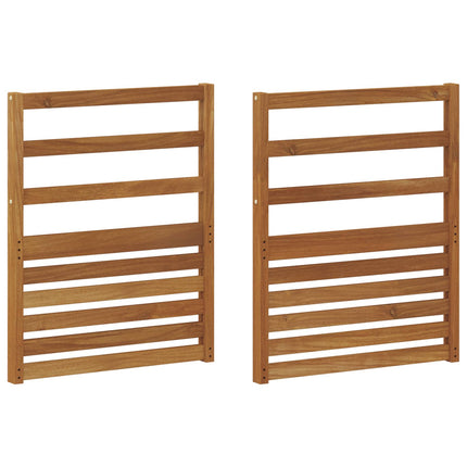 Armstöd 2 pcs Brun 59 x 4 x 73 cm Konstruerat trä