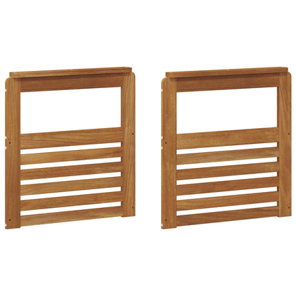Armstöd 2 pcs Brun 59 x 6 x 61 cm Konstruerat trä
