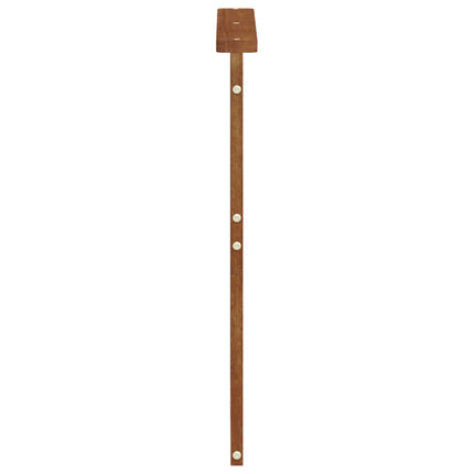 Armstöd 2 pcs Brun 59 x 6 x 61 cm Konstruerat trä