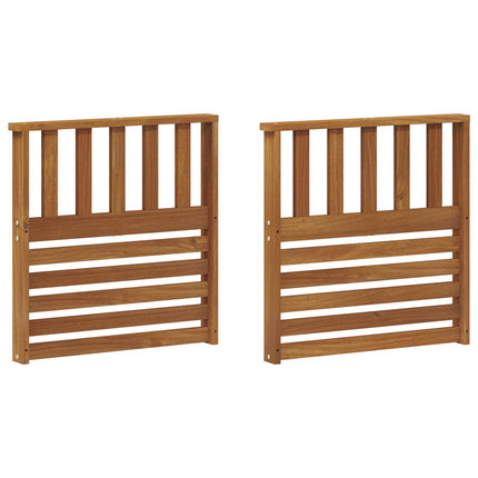Armstöd 2 pcs Brun 60 x 6 x 61 cm Konstruerat trä