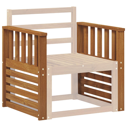 Armstöd 2 pcs Brun 60 x 6 x 61 cm Konstruerat trä