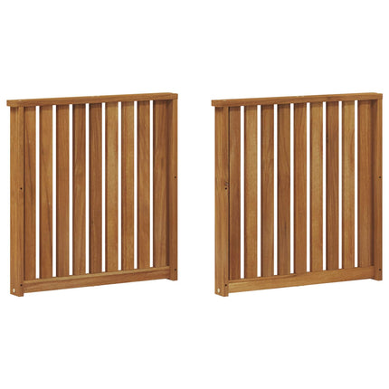 Armstöd 2 pcs Brun 60 x 6 x 61 cm Konstruerat trä