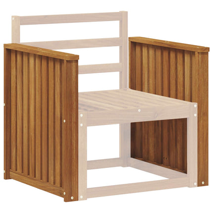 Armstöd 2 pcs Brun 60 x 6 x 61 cm Konstruerat trä