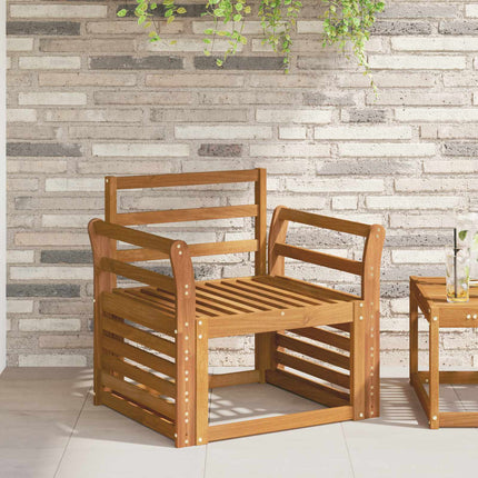 Armstöd 2 pcs Naturlig 58,5 x 8 x 60 cm Massivt Akaciaträ