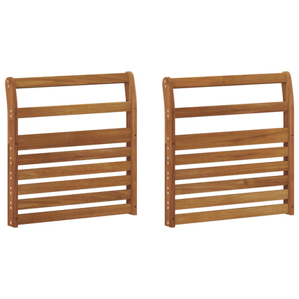 Armstöd 2 pcs Naturlig 58,5 x 8 x 60 cm Massivt Akaciaträ