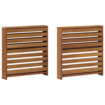 Armstöd 2 pcs Brun 58.5 x 10 x 61 cm Konstruerat trä