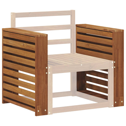 Armstöd 2 pcs Brun 58.5 x 10 x 61 cm Konstruerat trä