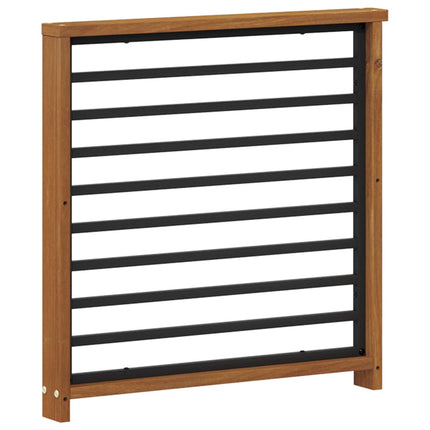 Armstöd 2 pcs Naturlig 60 x 6 x 61 cm Massivt Akaciaträ