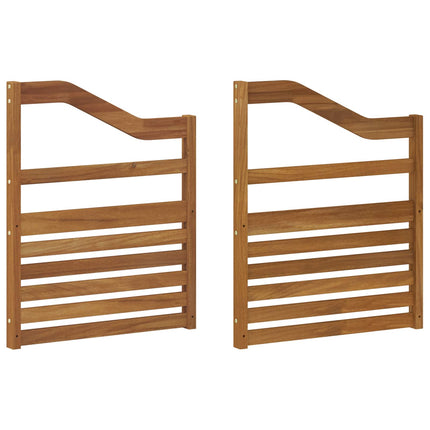 Armstöd 2 pcs Brun 59 x 4 x 73 cm Konstruerat trä