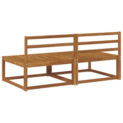 2 Stycke Utomhus Mellansoffa Naturfärg 158 x 83 x 73 cm