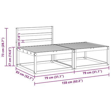 Sektionell Soffa Enheter 2 Stycke Naturfärg
