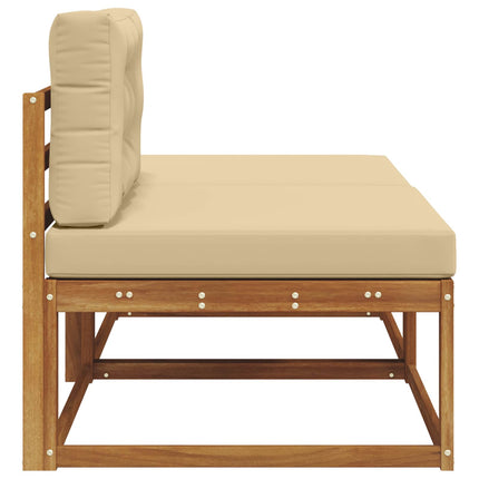 Sektionell Soffa Enheter med kudde 2 Stycke Naturfärg