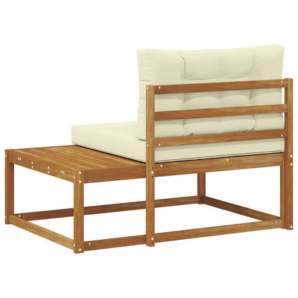 Utomhus modulsoffa med kudde Naturfärg 115 x 83 x 73 cm