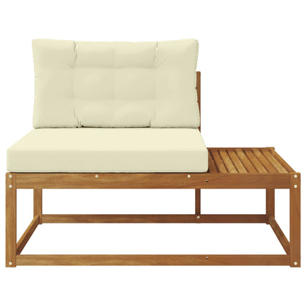 Utomhus modulsoffa med kudde Naturfärg 115 x 83 x 73 cm