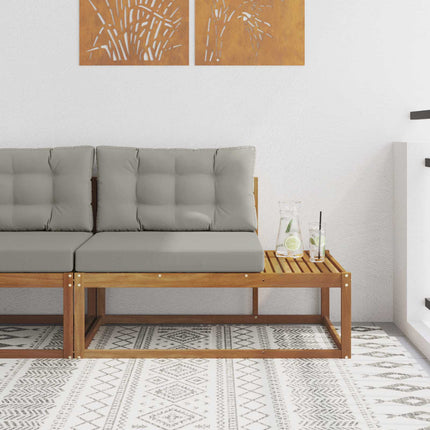 Utomhus modulsoffa med kudde Naturfärg 115 x 83 x 73 cm