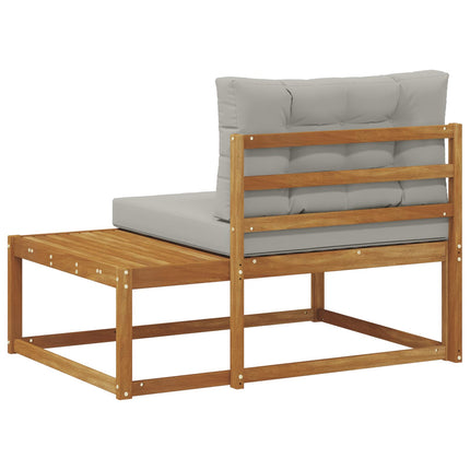 Utomhus modulsoffa med kudde Naturfärg 115 x 83 x 73 cm