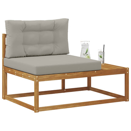 Utomhus modulsoffa med kudde Naturfärg 115 x 83 x 73 cm