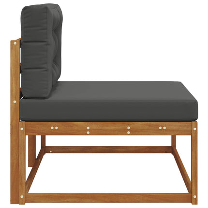 Utomhus modulsoffa med kudde Naturfärg 115 x 83 x 73 cm