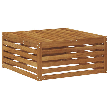 Utomhuspall Naturfärg 79 x 79 x 37 cm Massivt Akaciaträ