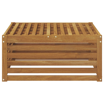 Utomhuspall Naturfärg 79 x 79 x 37 cm Massivt Akaciaträ