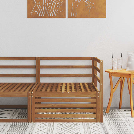 Utomhus Hörnsoffa Massivt Akaciaträ Naturfärg 83 x 83 x 73 cm
