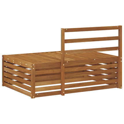 Utomhus modulsoffa Naturfärg 115 x 83 x 73 cm Massivt Akaciaträ