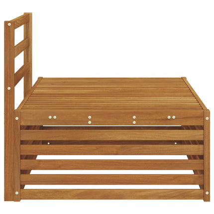 Utomhus modulsoffa Naturfärg 115 x 83 x 73 cm Massivt Akaciaträ