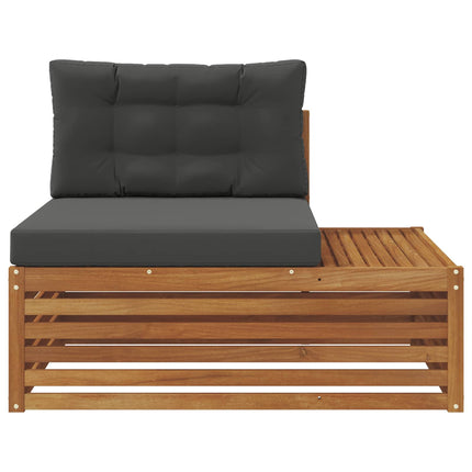 Utomhus modulsoffa Naturfärg 115 x 83 x 73 cm Massivt Akaciaträ