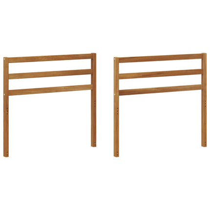 Armstöd 2 pcs Naturlig 79 x 4 x 73 cm Massivt Akaciaträ