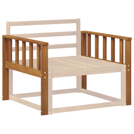 Armstöd 2 st Naturlig 80 x 6 x 61 cm Massivt Akaciaträ