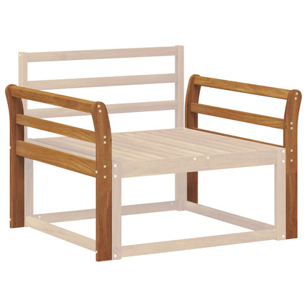Armstöd 2 st Naturlig 79 x 8 x 60 cm Massivt Akaciaträ