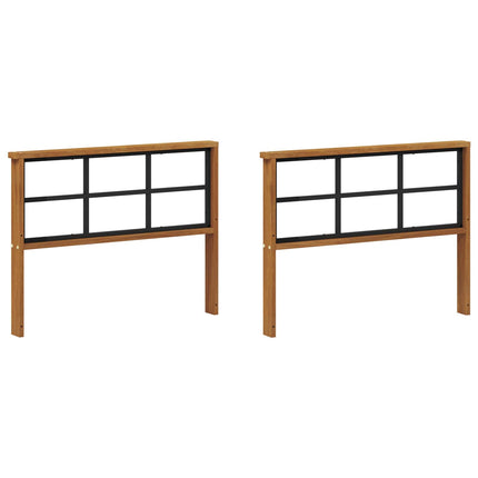 Armstöd 2 st Naturlig 78,5 x 6 x 61 cm Massivt Akaciaträ