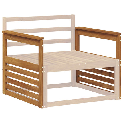 Armstöd 2 st Naturlig 79 x 6 x 61 cm Massivt Akaciaträ